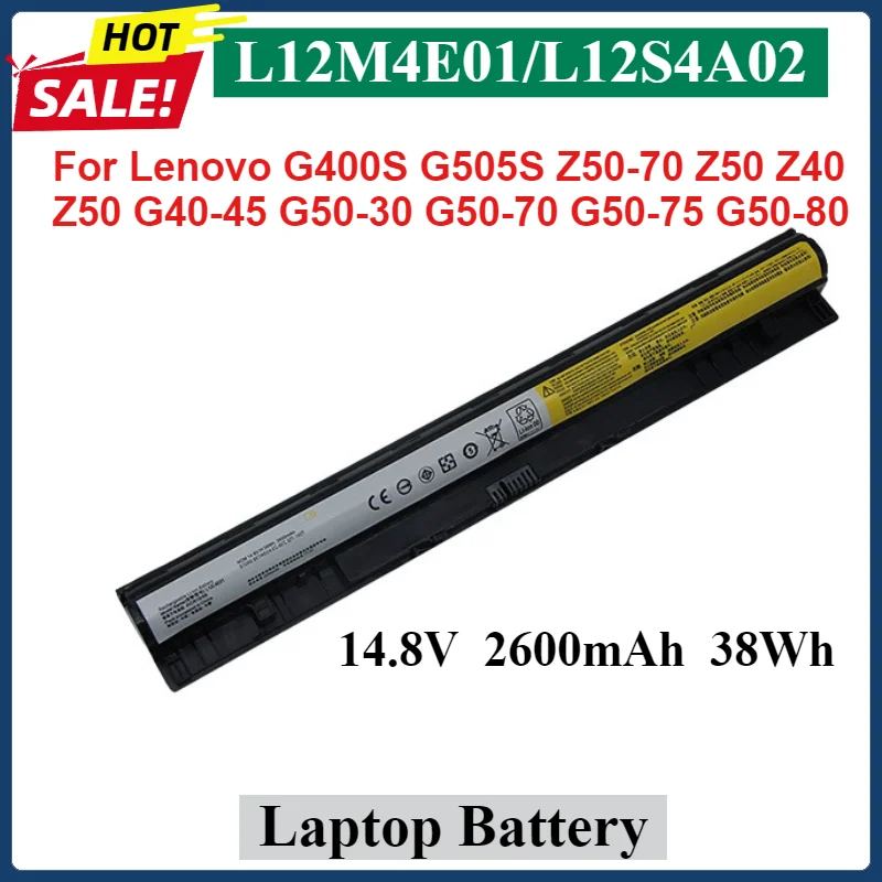 

14.8V L12M4E01 L12S4A02 Laptop Battery For Lenovo G400S G505S Z50-70 Z50 Z40 Z50 G40-45 G50-30 G50-70 G50-75 G50-80