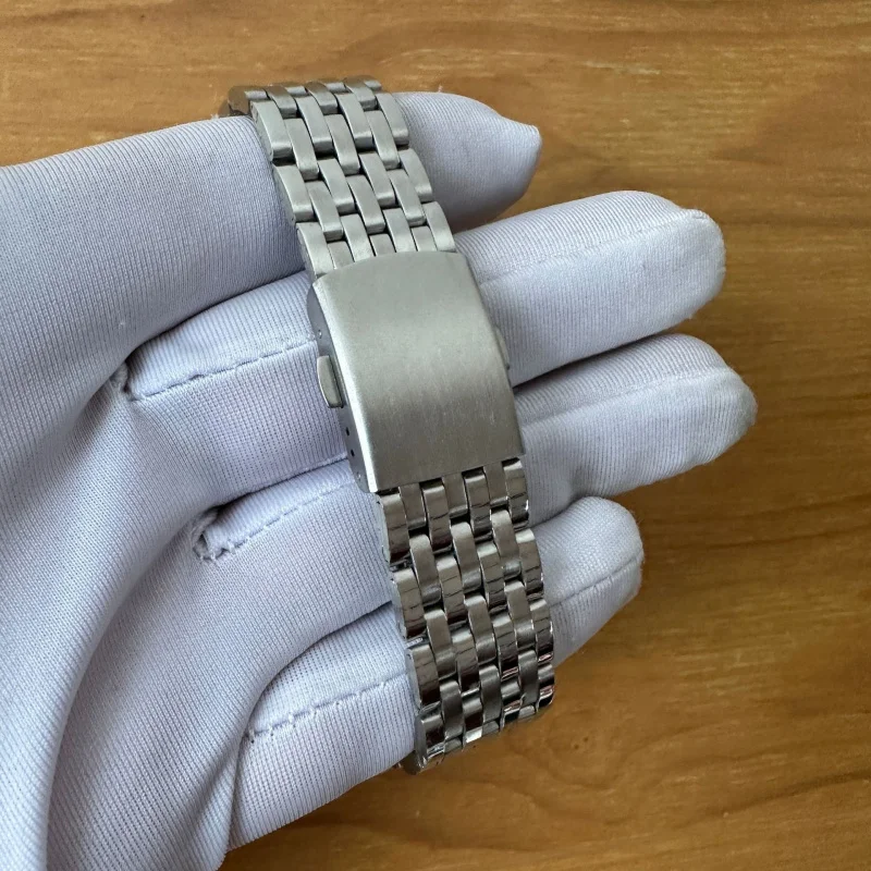 Универсальный ремешок для часов, аксессуары, мужской ремешок из нержавеющей стали с семью бусинами, 22 мм, стальной ремешок, ремешок для часов 18 мм, ремешок для часов 20 мм