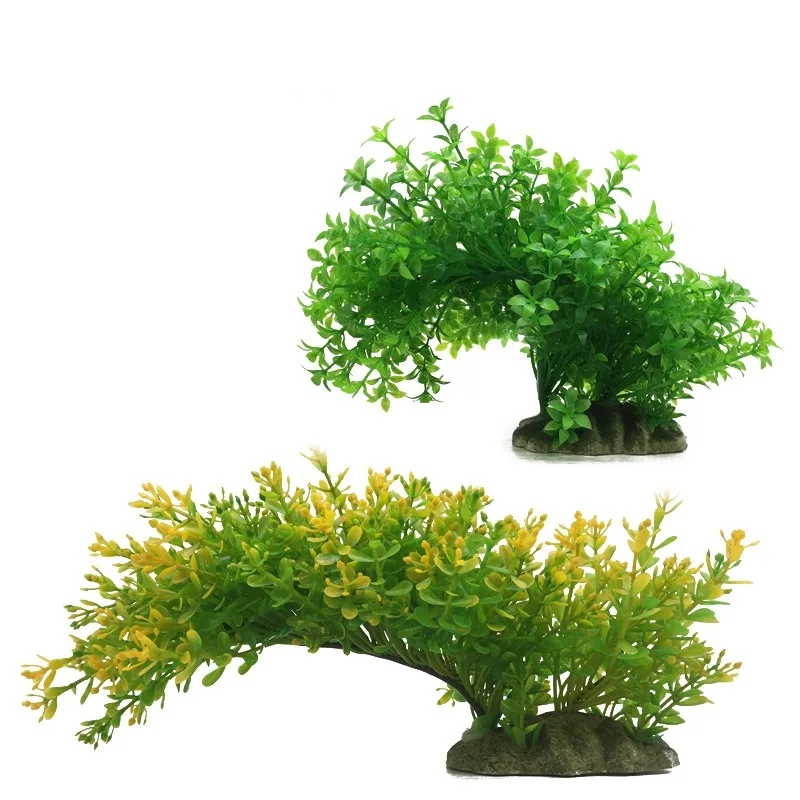 

10pcs Simulation Plants Aquatic Supplies Fish tank Landscape Decoration Aquatic Aquarium Plants Plastic Flowers Sea Grass