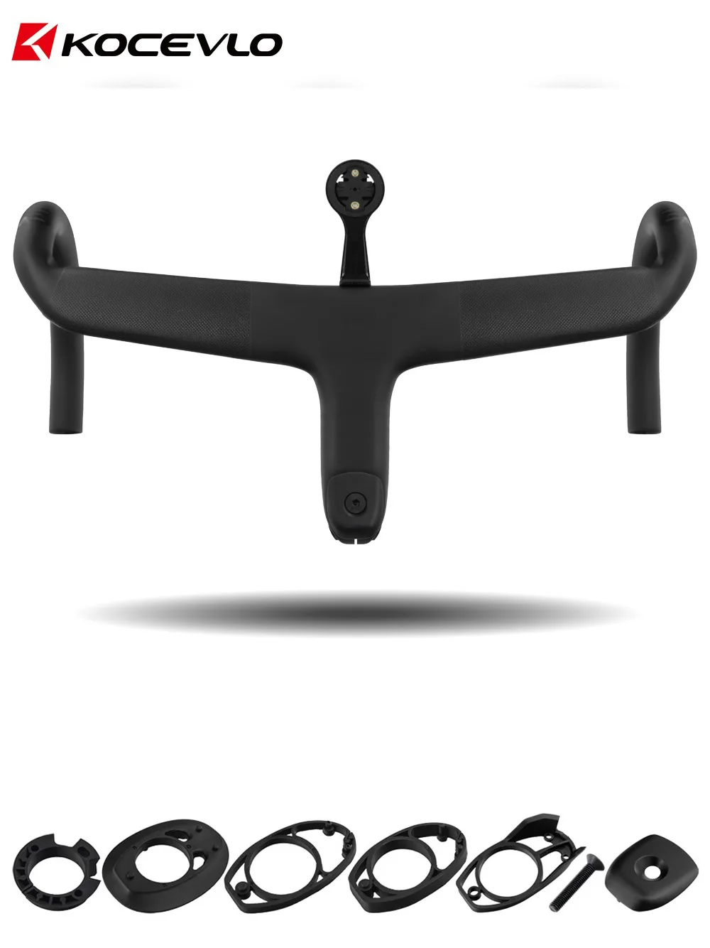 AliExpress kocevlo KOCEVLO Road Carbon Handle Stem Integrated Bicycle Internal cables Handlebar For 28.6mm SL7/SL8 Frame With Spacers