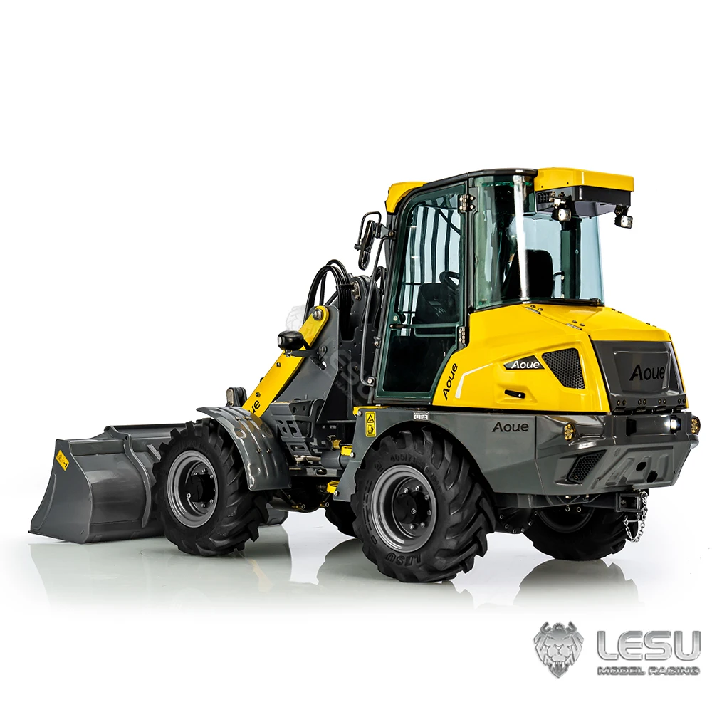 LESU 1/14 AOUE-MCL8 4x4 Wheel Loader RC Hydraulic Model Compatible with Bobcat Attachments