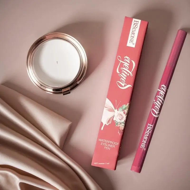 BSIMONE Wodoodporny Czarny Eyeliner w Płynie Szybkoschnący Długotrwały Matowy Gładki Łatwy w Aplikacji Makijaż Kosmetyki