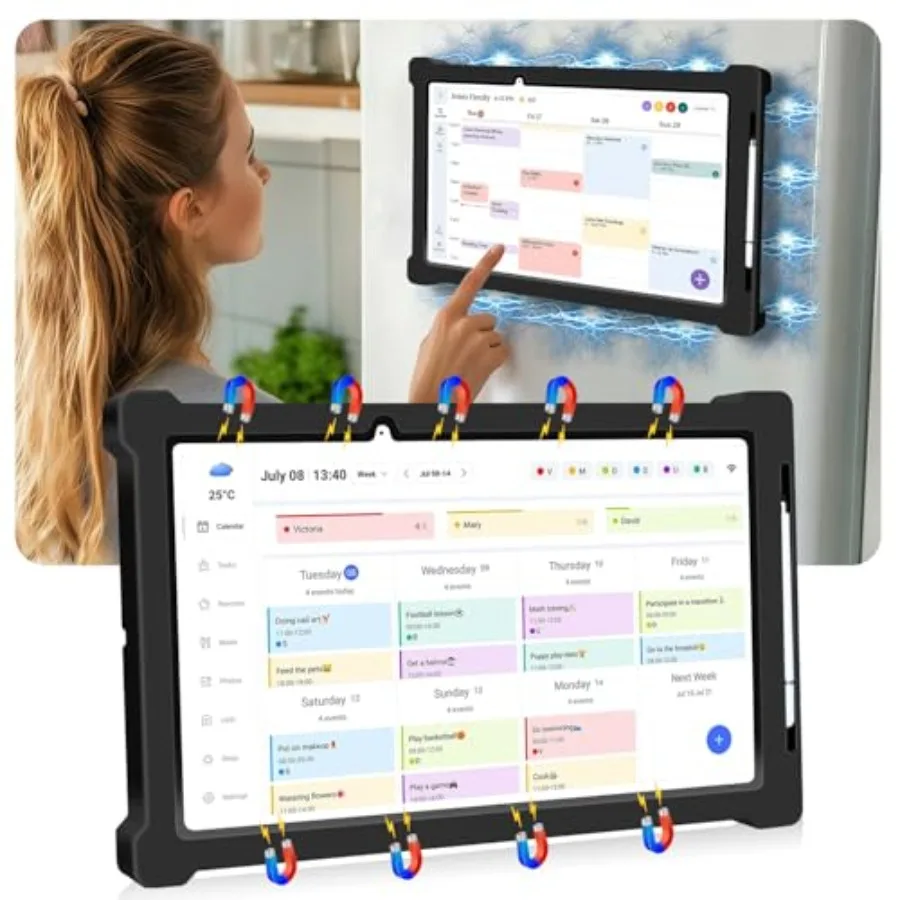 

Магнитный силиконовый чехол для Skylight Calendar, 15 дюймов, аксессуары, защитные держатели, магнитные крепления для холодильника