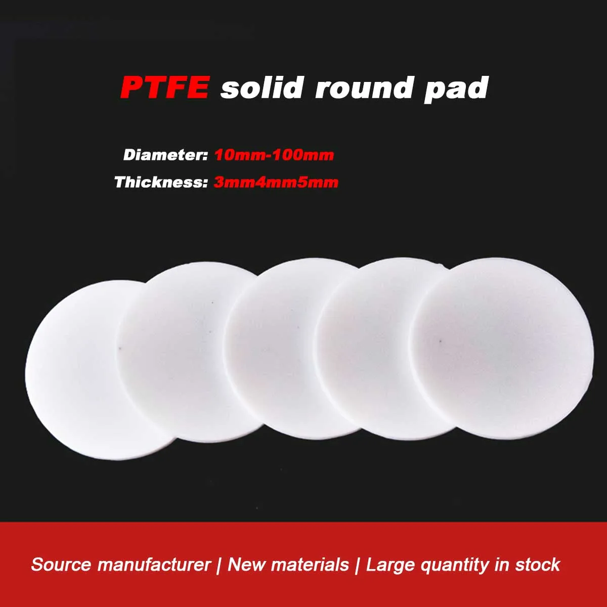 

Corrosion-Resistant Plastic King Sealing Gasket, PTFE Solid Round Gasket