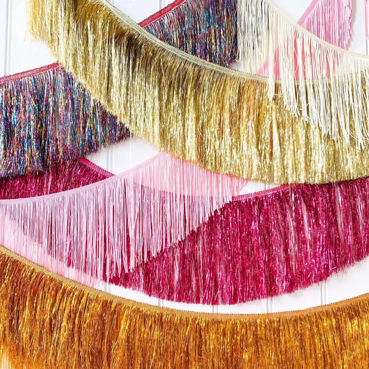 

Thicken Rain Silk Curtain Pull Flower Tassel Birthday Wedding Festival Party Anniversar Opening Stage Background Wall Decoration