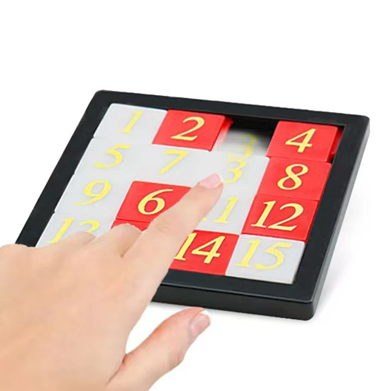 Number Sliding Puzzle 1-15 Brain Teaser IQ Educational Toys for Kids Teens and Adults Fun Learning Gifts Party Favors