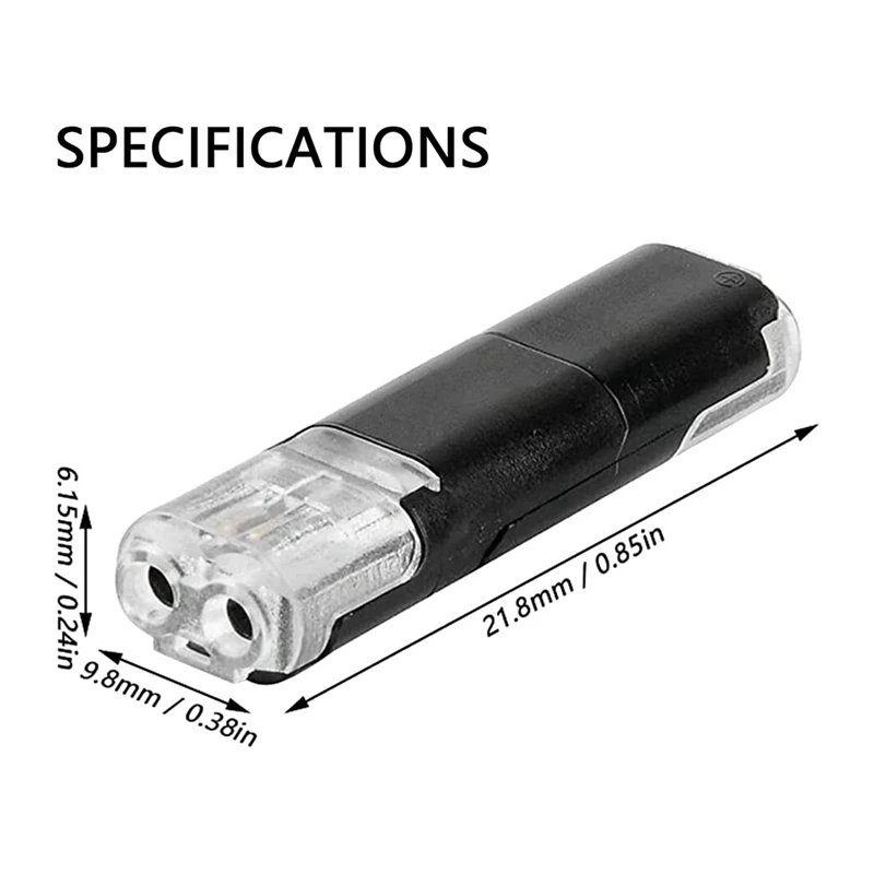 Conector de tomada para carro, 40 peças, fio de 2 pinos, conector dividido rápido 18-24awg, conector de cabo à prova d'água para carro, caminhão, caiaque, barcos