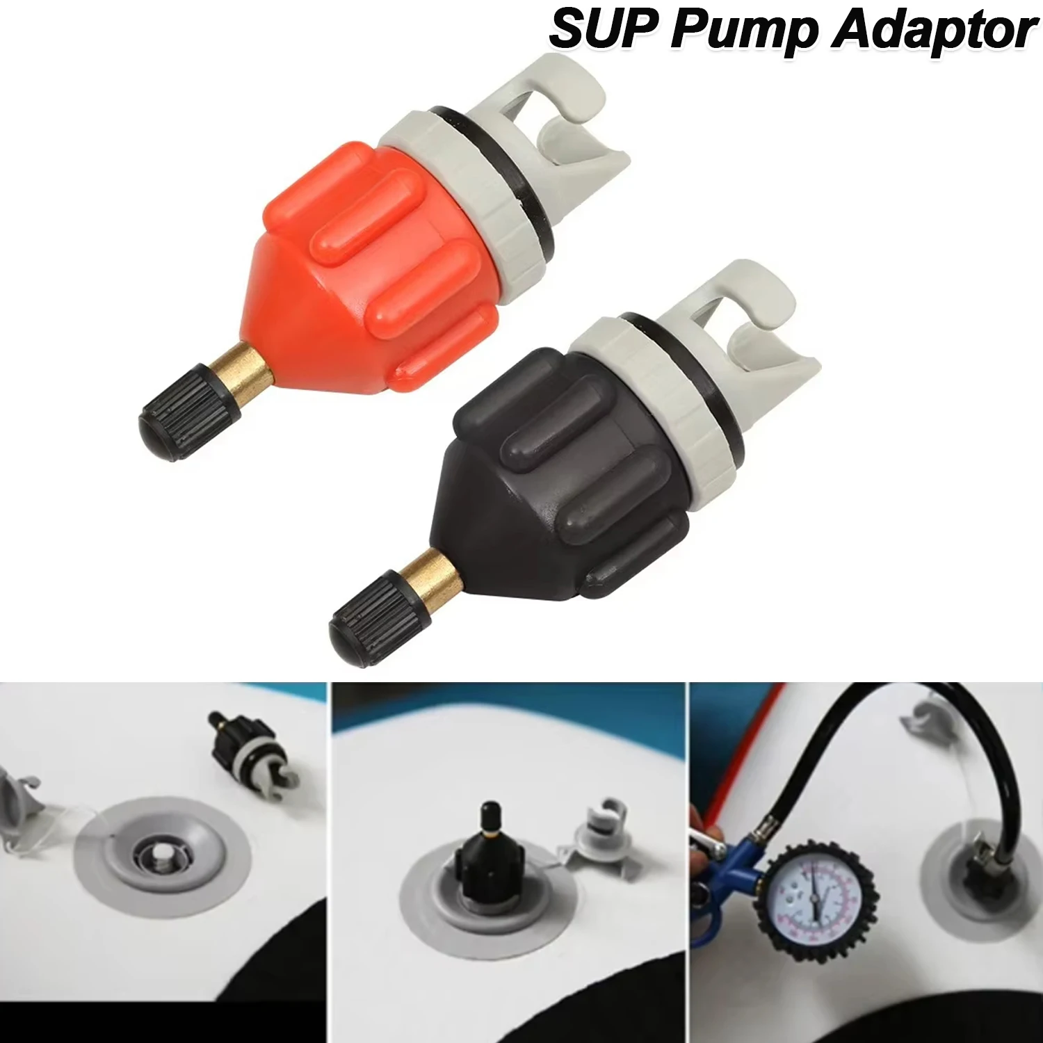 1PC Air Valve Adapter Rowing Rubber Boat Canoe Kayak Air Valve Adaptor Inflatable Compressor Pump Converter for SUP Board
