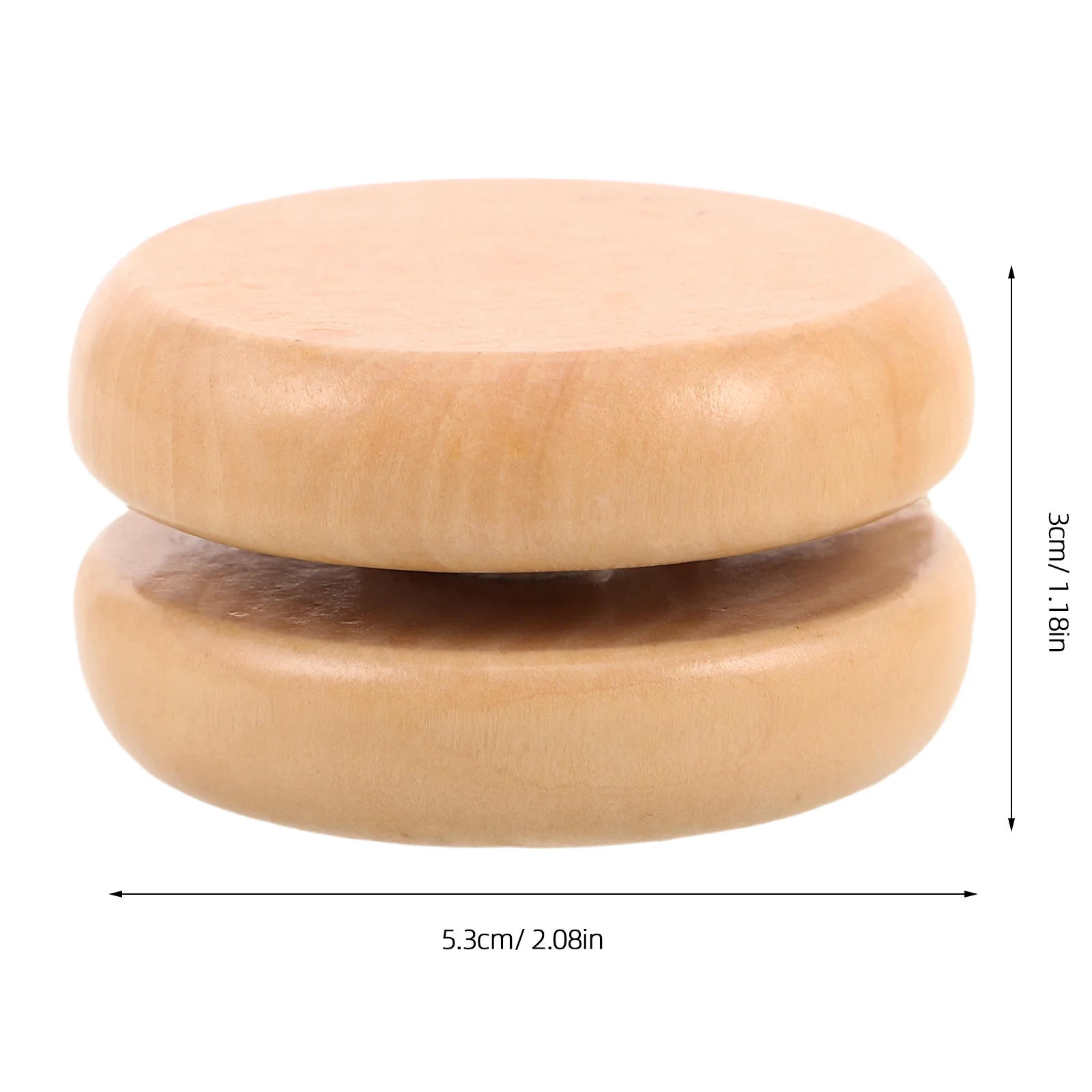 Wooden Yo-Yo Natural Solid Wood Cartoon Design Small Plaything for Kids Hand Eye Coordination Party Favor Fun Game