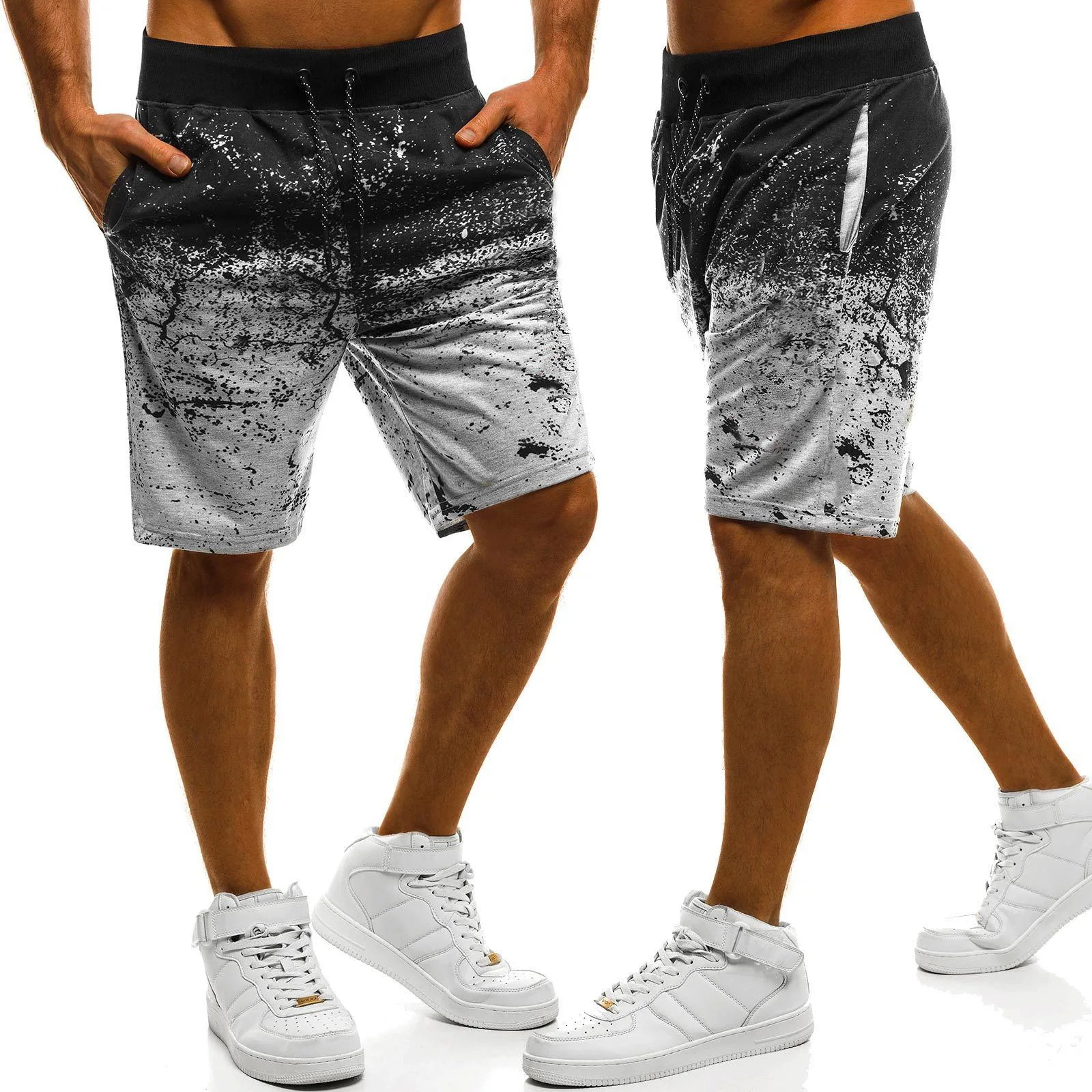 2026 Summer Printed Shorts Men's Fitness Shorts Swimsuit Beach Shorts (S-4XL)