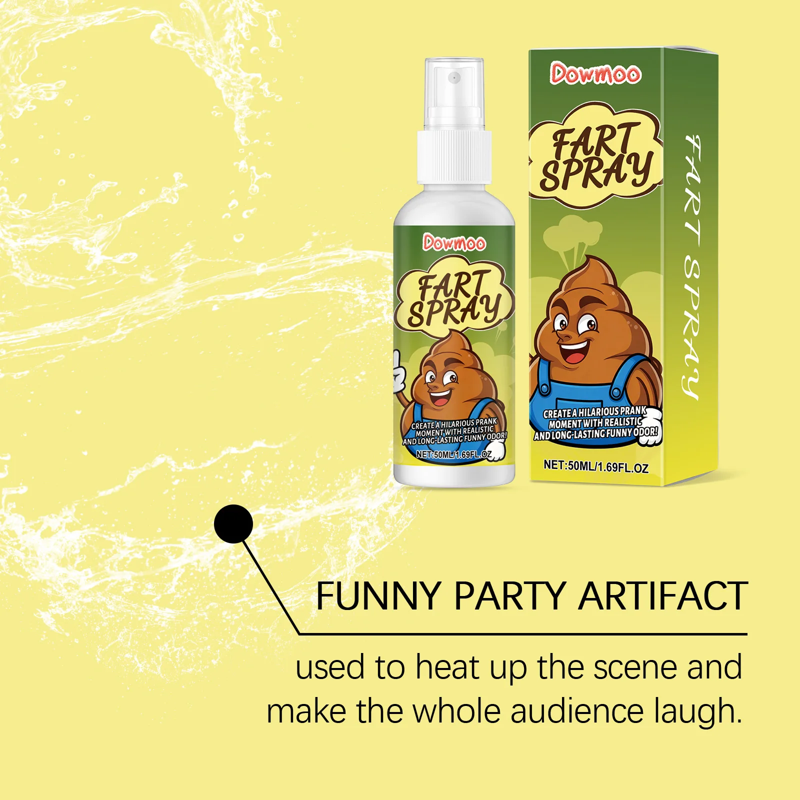 Powerful Fart Spray Highly Simulates Real Smells Easily Creates a Funny Atmosphere Fun Prank Tool Non-toxic Funny Party Artifact