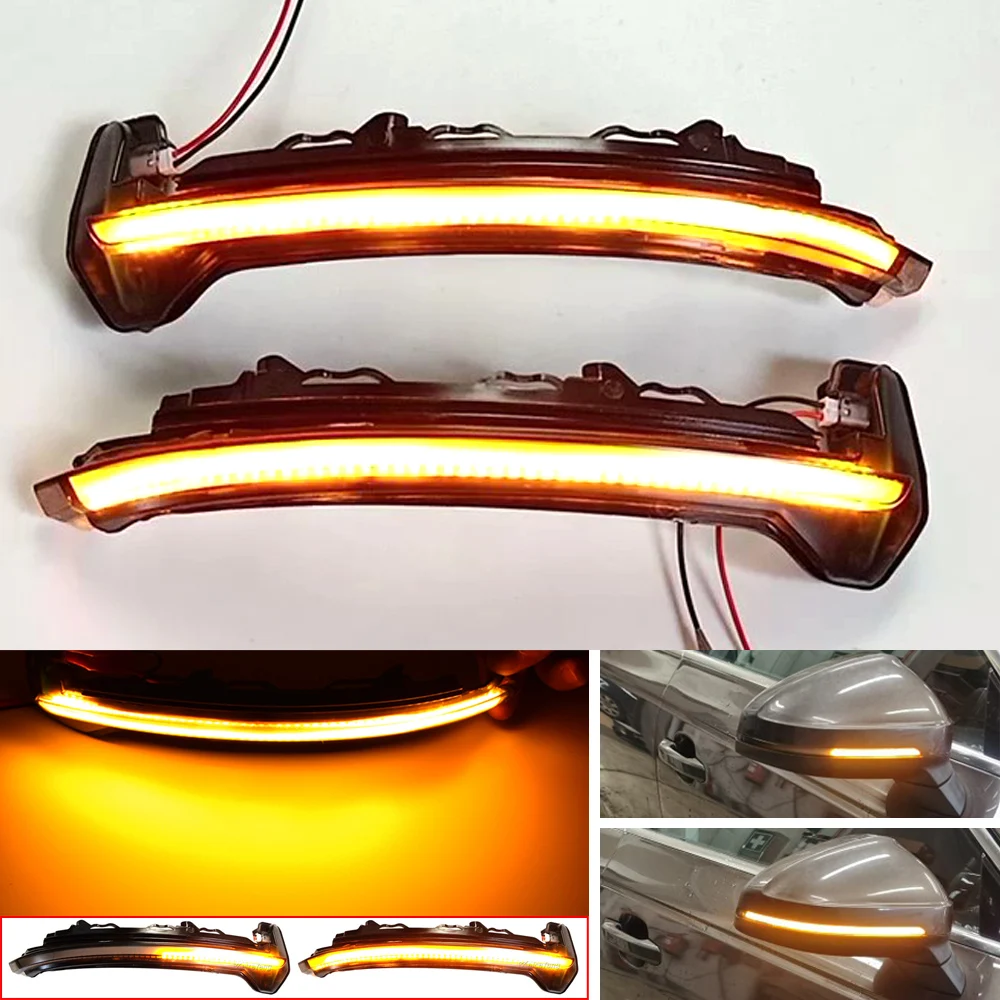 

2Pieces Dynamic Flowing Side Mirror Water Blink LED Turn Signal Light FOR AUDI TT RS FV 8S R8 4S 2016-2020 Side Mirror Indicator