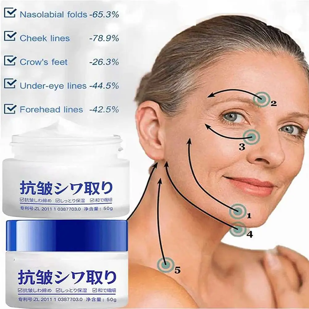 Japanese 28 Day Anti Wrinkle Rejuvenation Cream Firming Cream Fine Moisturizer Cream Hydrating Reduce Face Lines Aging Anti V9L8