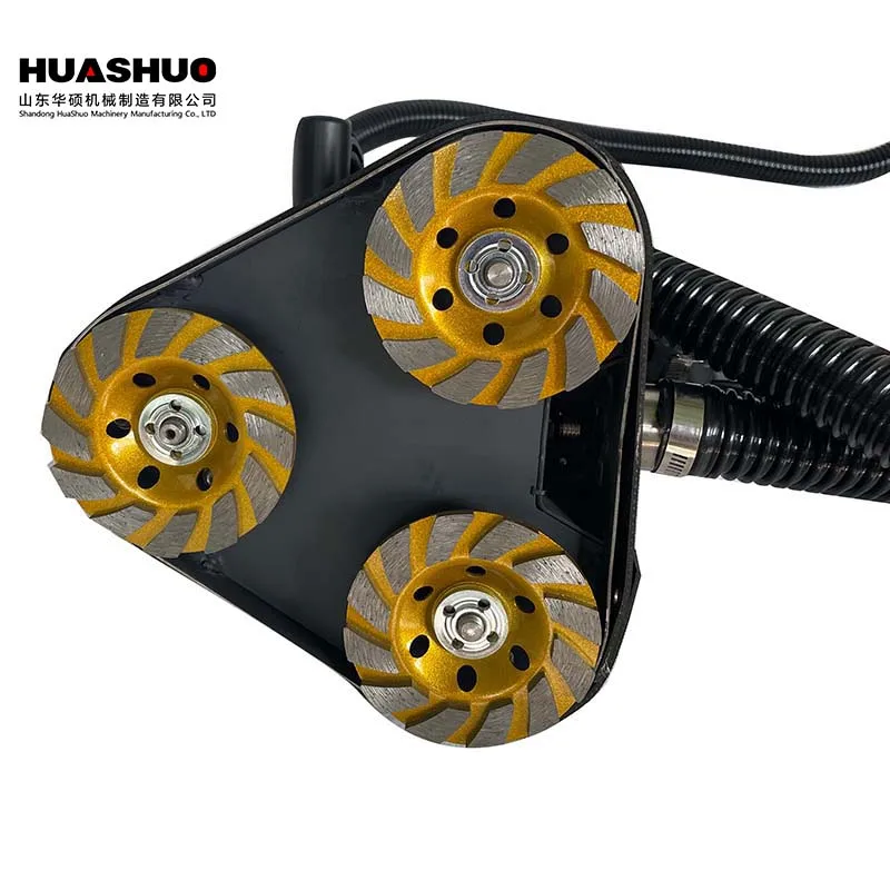 Manual High-Speed Concrete Grinder Machine New Floor Polisher with Vacuum Core Engine Component Handheld Tool