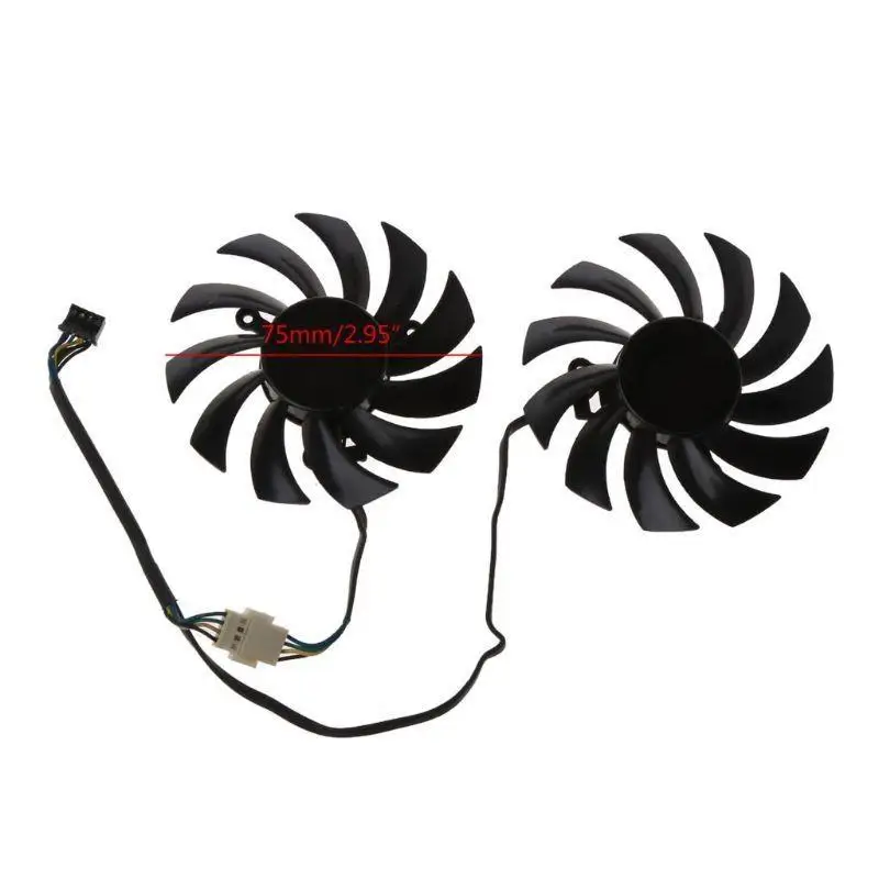 Y1UB 75 مللي متر 4pin مروحة تبريد بطاقة الرسومات الفيديو مروحة ل MSI Radeon 6930 7850