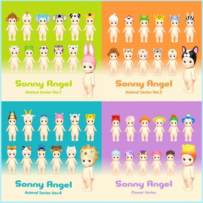 

Genuine Sonny Angel Mini Figure Animal Series New Animal Marine Flower Fruit Sweets Vegetable Series Blind Box Mystery Gift Toy
