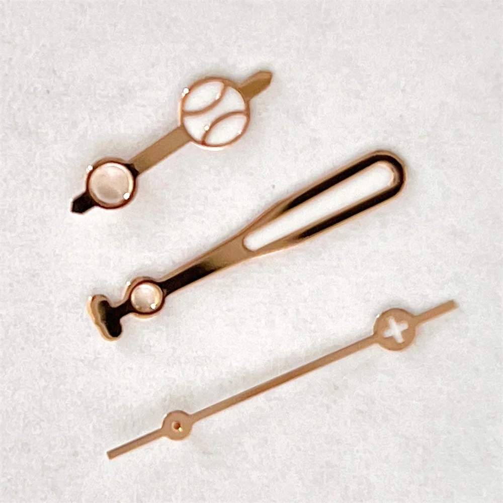 الأخضر مضيئة ساعة الأيدي ل NH35 NH36 4R 7S حركة استبدال الفضة/الذهب/الوردي الأيدي ساعة مؤشرات قطع الغيار #3