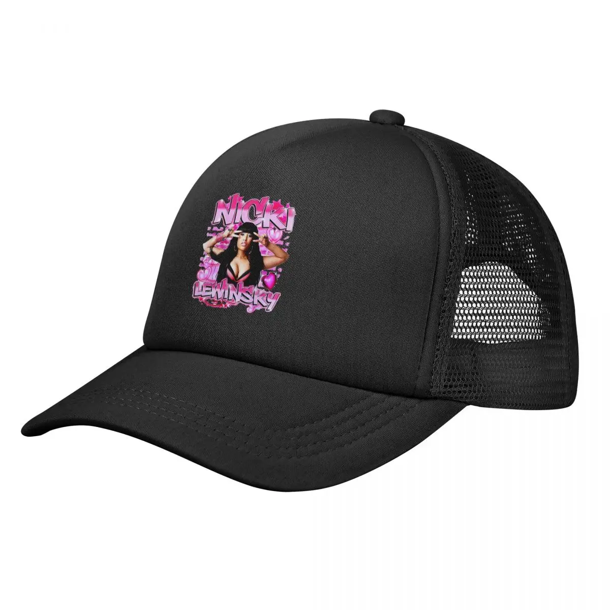 

Unisex Nicki Minaj Trucker Hat Mesh Baseball Caps Polyester Rapper Singer Music Dad Hat Sun Caps Adjustable Dad Hat Summer