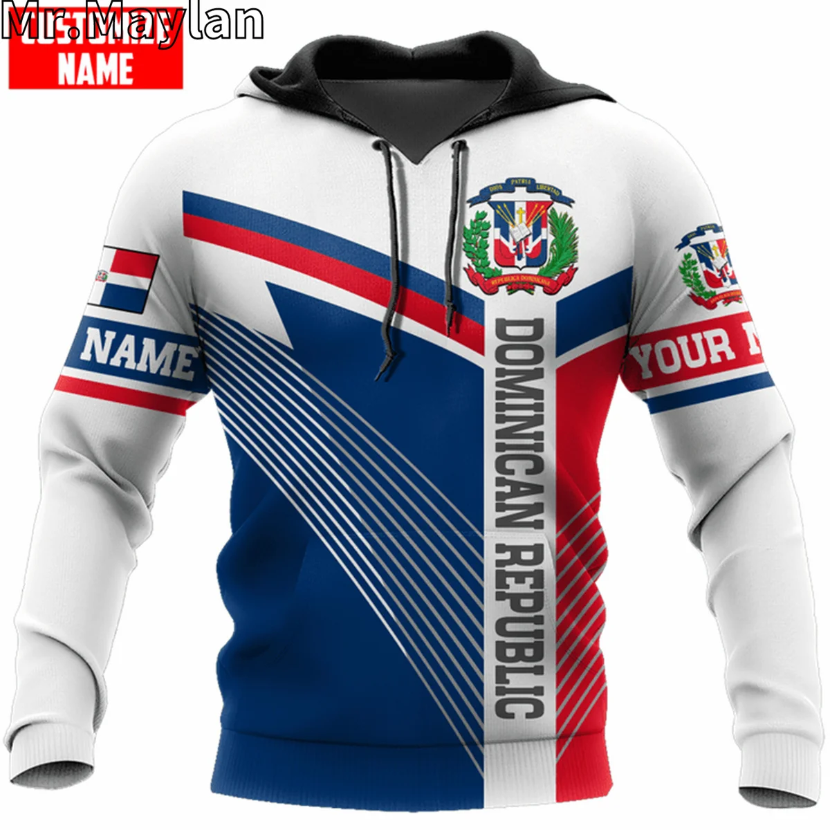 PERSONALIZED DOMINICAN REPUBLIC Flag 3D Jacket Men/women Hoodie Unisex Casual Streetwear Sweatshirts Pullover Sudadera Hombre-52