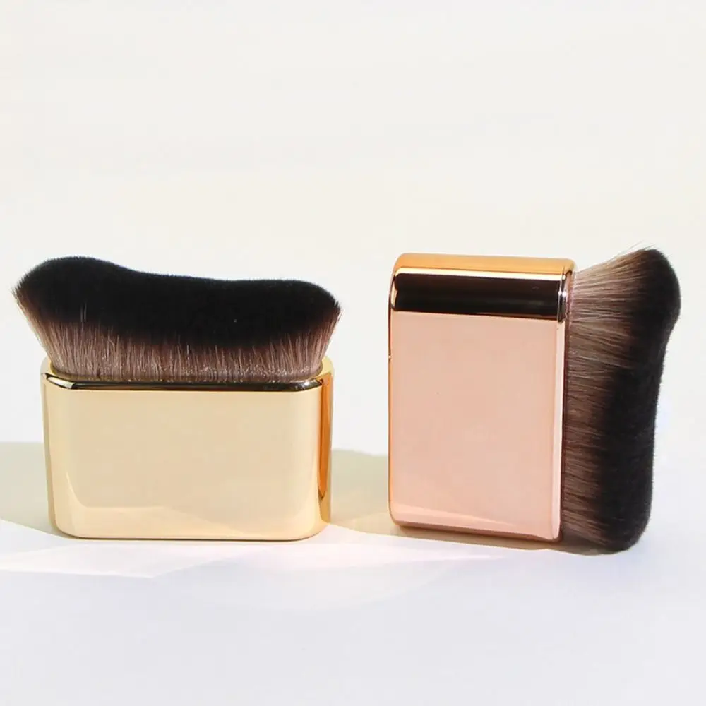 

Portable Cosmetic Makeup Brush Professional Blush Powder Liquid Foundation Brush Wave Shaped Large Seamless Base Brush Women