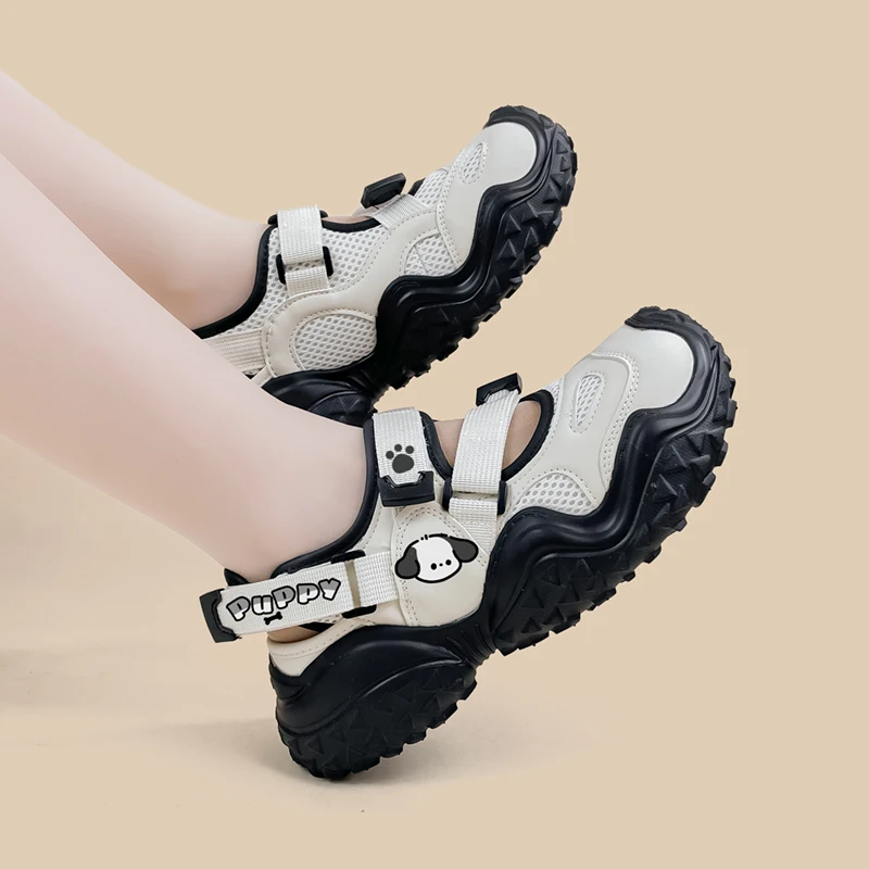 Amy and Michael 2024 Summer New Women Sports Sandal Fashion Women Breathable Chunky Casual Shoes Lovely Girls Students  Footwear