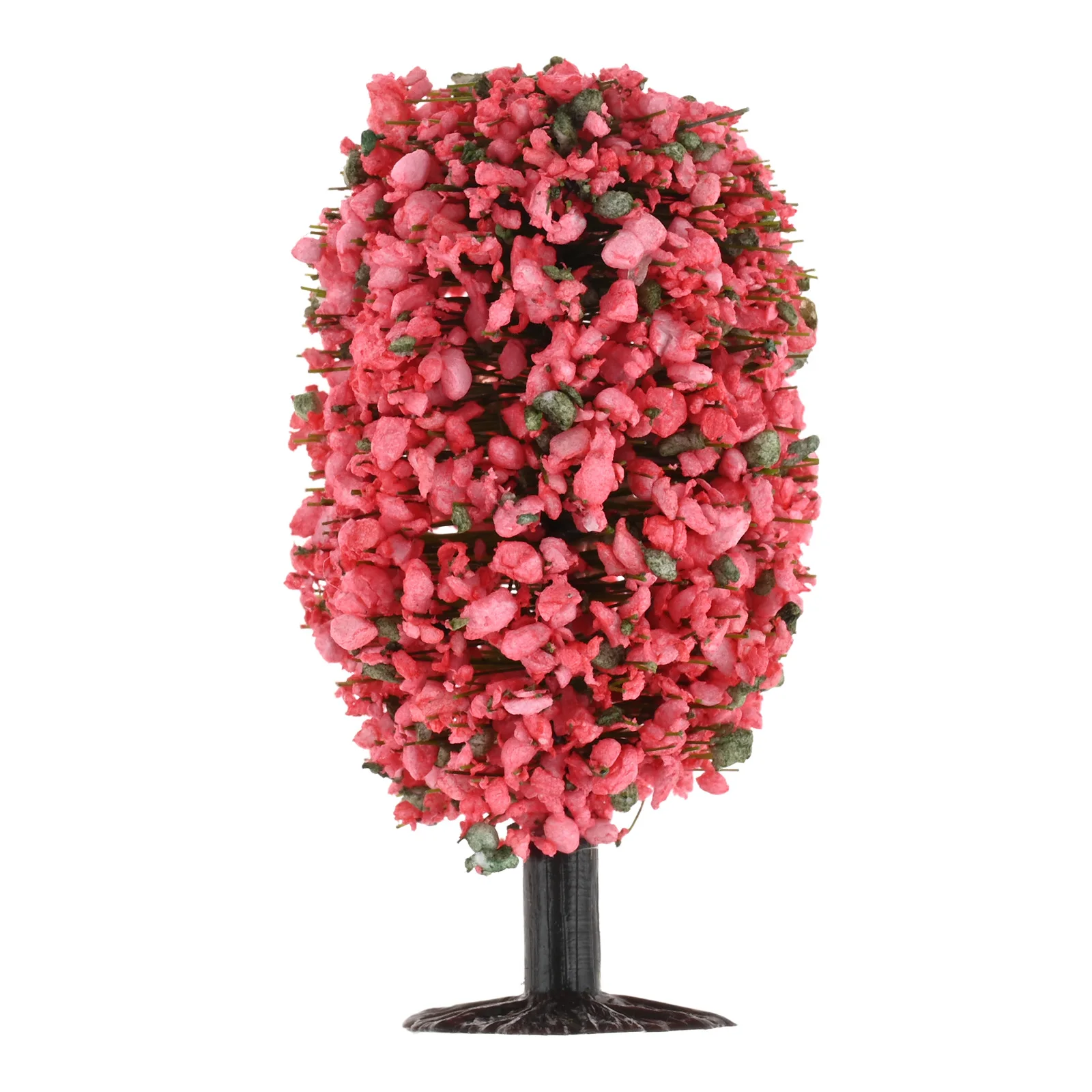 20 قطعة 4.5 سنتيمتر و 6 سنتيمتر الوردي زهرة شجرة نموذج قطار الاصطناعي مصغرة شجرة مشهد السكك الحديدية الديكور بناء المشهد ديكور