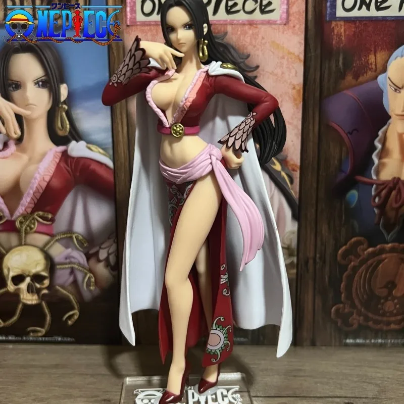 

17cm Anime One Piece Bandai Original Figure Dxf Boa Hancock Pvc Action Figures Collection Model Ornament Toy Kids Gift Doll