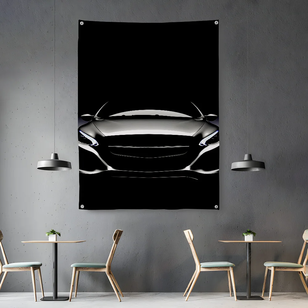 B-Benz M-Mercedes Supercar A-AMG Flag Home&Garden Outdoor Microfiber Printed Decoration Background Art Flag Banner