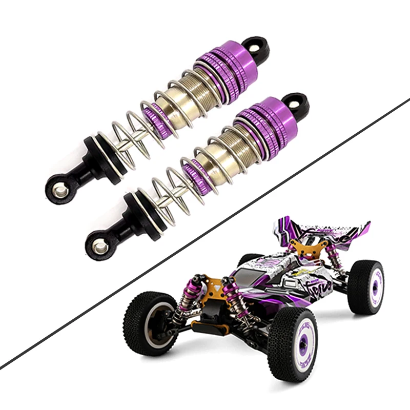 2pcs Metal Shock Absorber Damper Oil Filled Shocks for WLtoys 144001 1/14 Four-Wheel Drive RC Drift Racing Car Parts