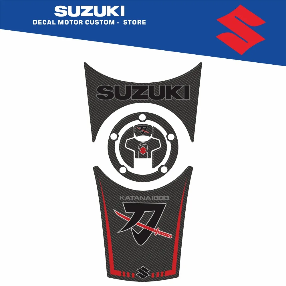

Motorcycle accessories 3D fuel tank cover waterproof decorative protective stickers suitable for Suzuki Katana 1000 2018 - 2024
