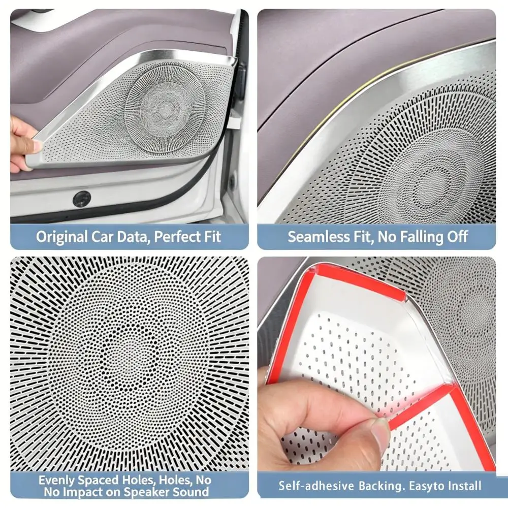 Car Upgrade For New Zeekr 7GT Car Door Subwoofer Cover, Car Audio Protection Cover, Interior Modification Accessories