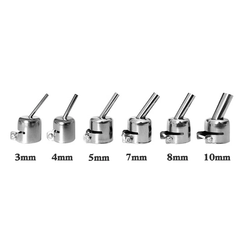 4 pz BGA 850 serie universale pistola ad aria calda ugello estensione gomito stazione dissaldante con ugello BGA universale 3mm 5mm 6mm 8mm