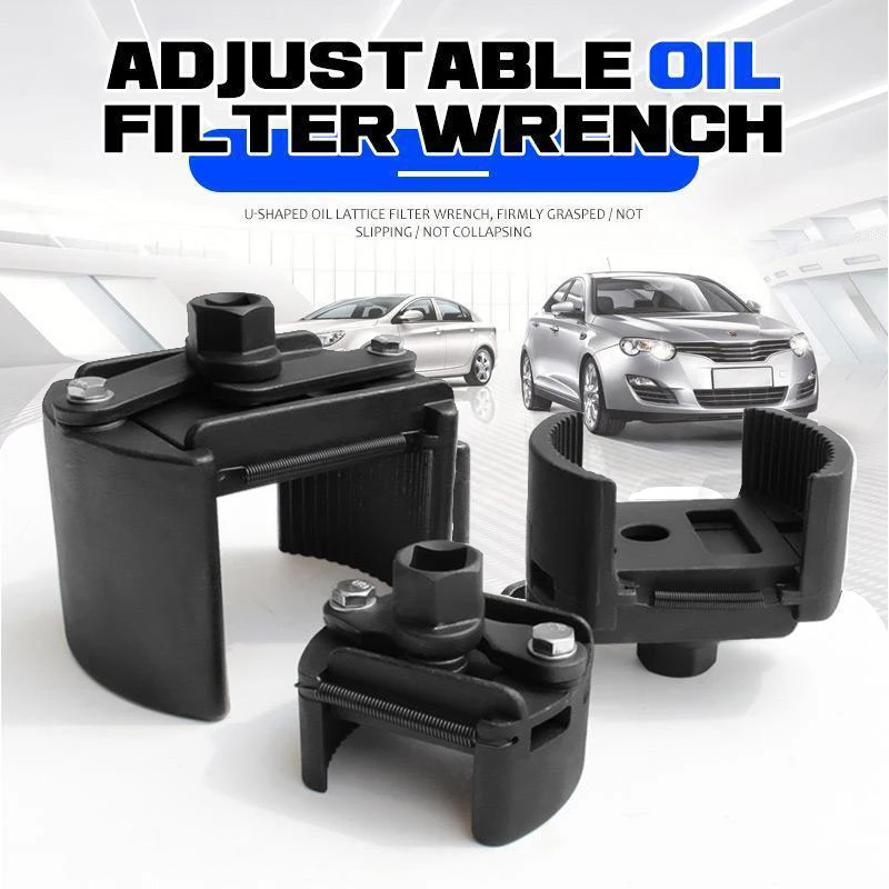 Conjunto de Soquete de Filtro de Óleo Chave 60145 mm Aberto Ajustável Filtro de Combustível Chave Removedor Carro Automotivo Ferramenta Mecânica Oficina 1