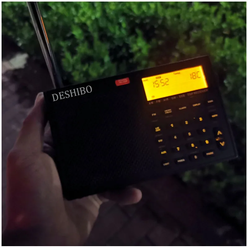 Deshibo RD1780L button backlit version full-band aviation single-sideband radio campus broadcast VOA