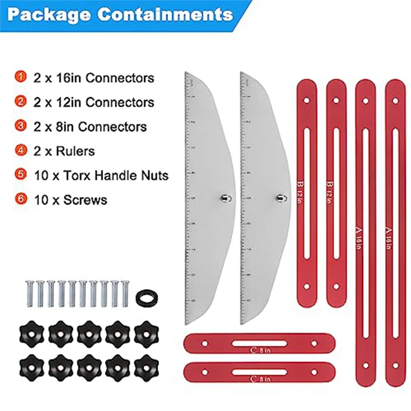 Stair Tread Template Tool 9Inch-54Inch Adjustable Length Stair Measuring Tool Jig for Stair Treads Suitable for Stairs