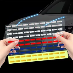 Car DIY Line Reflective Stickers 60cm Auto Motorcycles Wheel Decorative Reflective Strip Tape Night Warning Decals