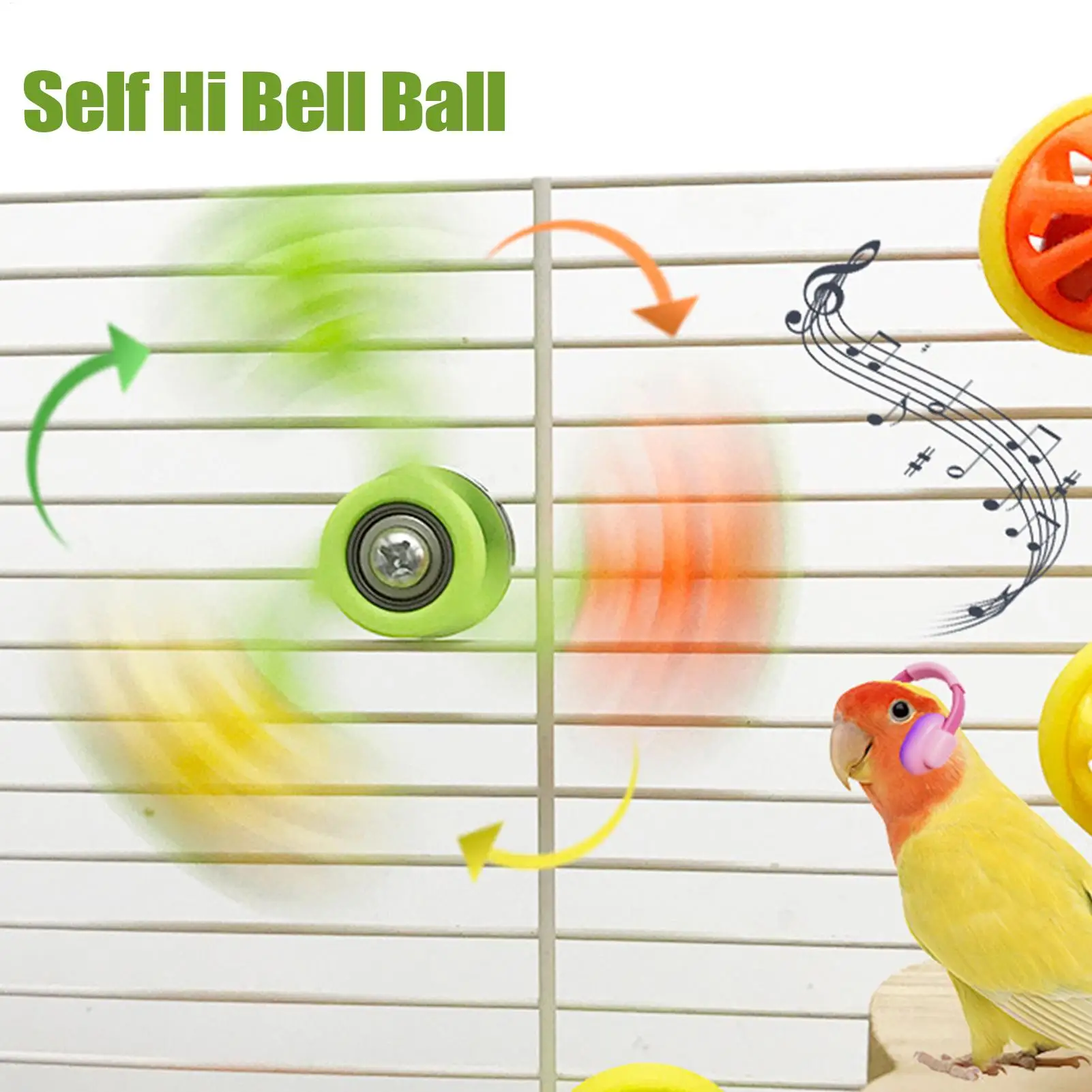 Bird Toys Interactive  Rotating Windmill Toy Bird Cage Toy For Parrots Rotating  For Stimulation Entertainment Play Chewing toy view 6