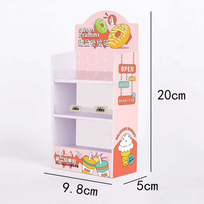 Miniatur süße Getränke Essen Supermarkt Shop Regal Puppenhaus Zubehör Rollenspiel Möbel Schrank Regal Küche Geschenk