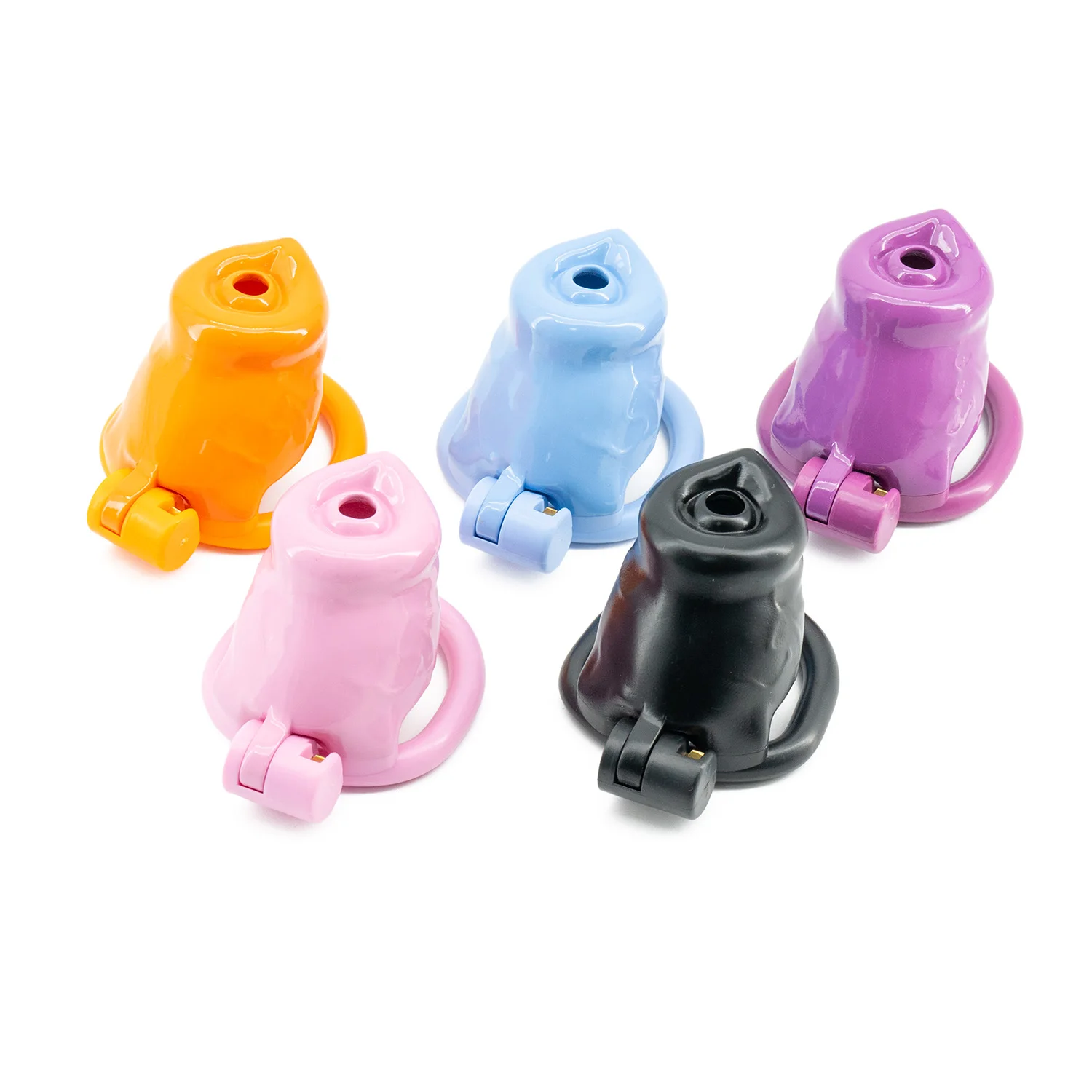 3 size Bulldogs penis 3D Printing chastity cage device puppy Cock Protector slave chastity lock for men view 3