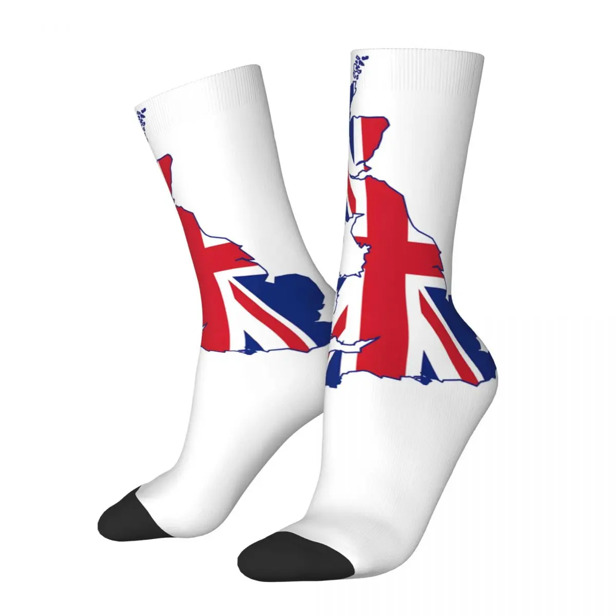 Vintage Magnet England 2024 Men's compression Socks Unisex Europe Harajuku Pattern Printed Novelty Crew Sock