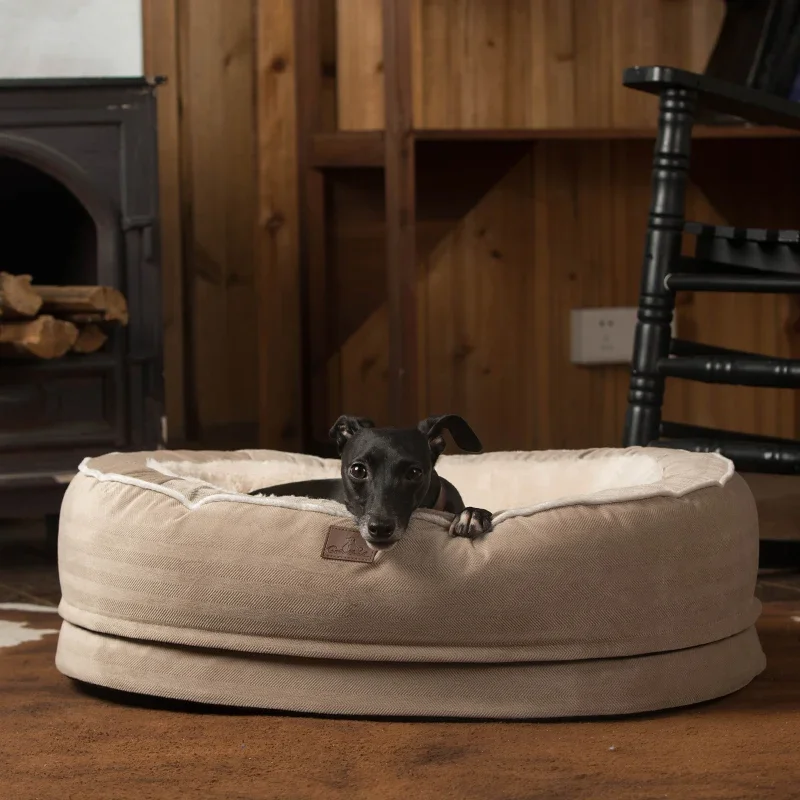 Four Seasons Universal Removable and Washable Fleece-Lined Thickened Large Dog Bite-Resistant Teddy Cat Nest Summer Dog Bed