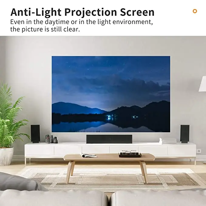120 150 Inch Fix Frame Projector Screen 4K HD ALR Short/long Throw Projection Screen for Home Theater