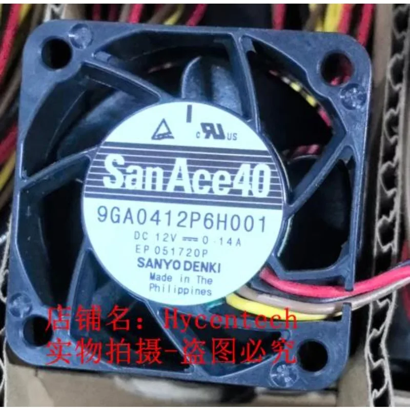New Cooler Fan for Sanyo San Ace40 9GA0412P6H001 4020 12V 0.14A Fan 40 * 40 * 20MM