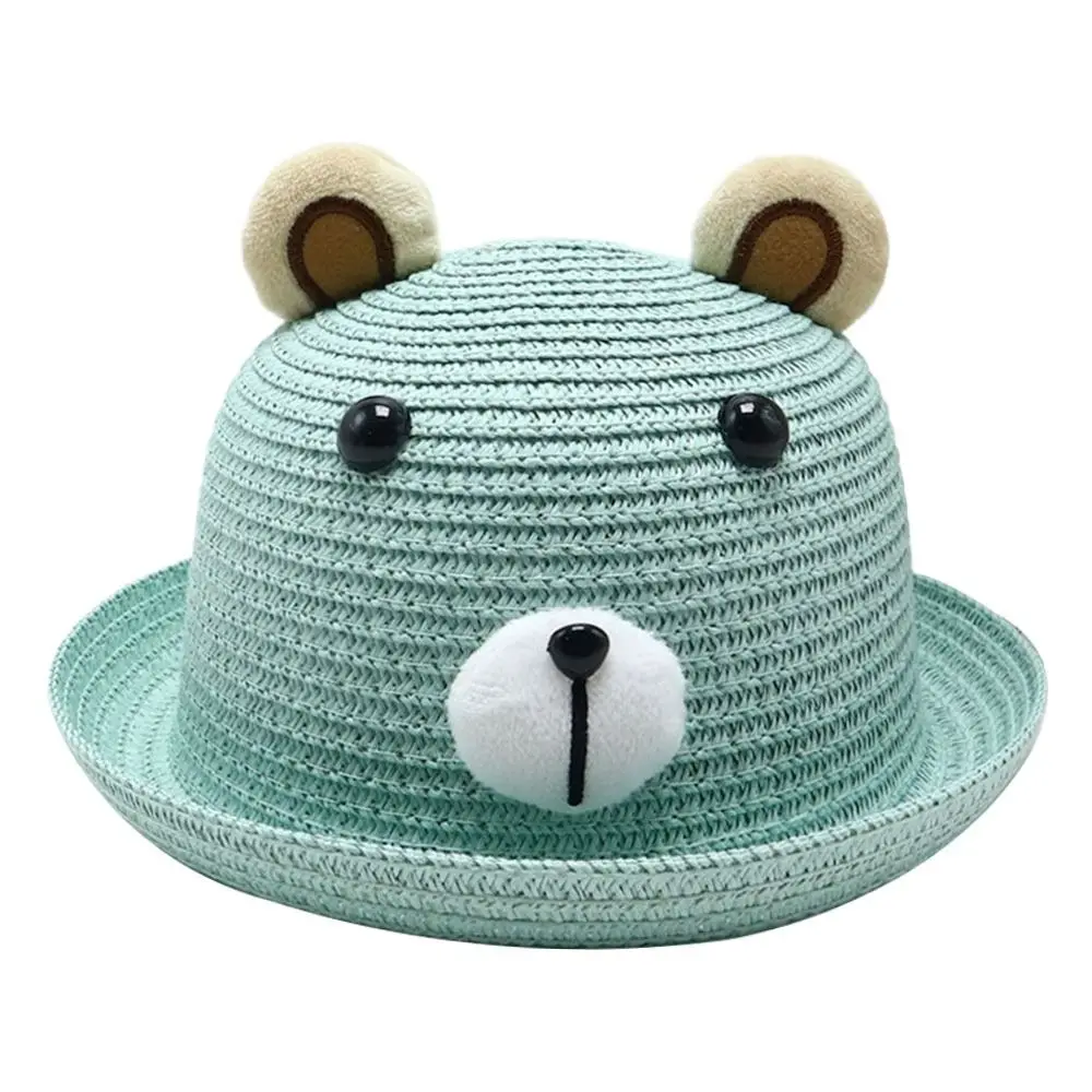 Breathable Baby Bucket Caps for Boys Girls Cute  Infant Straw Hat Summer Toddler Panama Hat Sun Cap