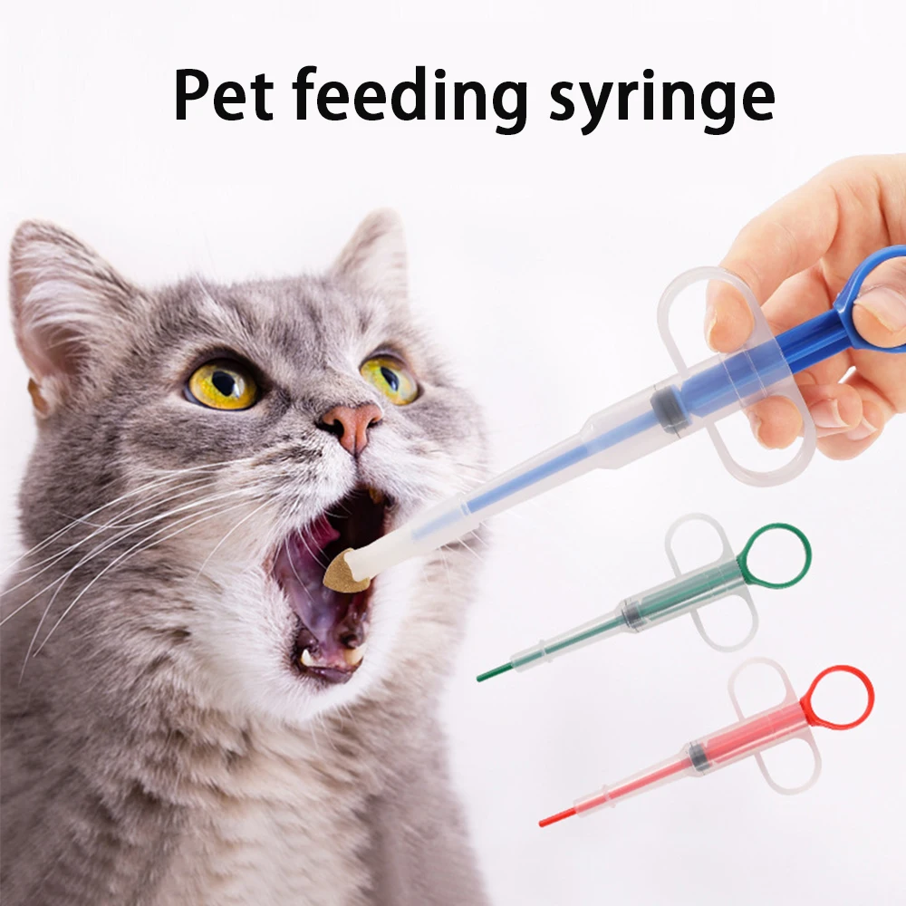 

Pet Pills Applicator Cats Dogs Syringe Medicine Feeder Insect Repellent Supplies Can Clip Pills Cats and Dogs Pet Water Feeder