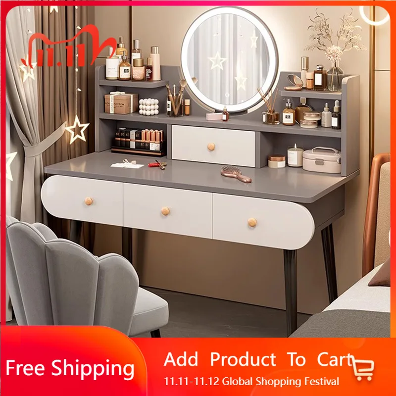 

Accent Luxury Vanity Table Balcony Modern Salon Cheap Decoration Dressing Table Cute Mesa De Maquillaje Chinese Style Furniture