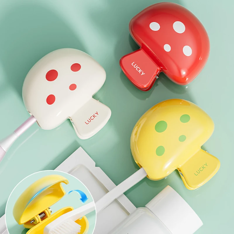 1 Buah Penutup Kepala Sikat Gigi Travel Tutup Pelindung Sikat Gigi Casing Pod Pelindung Klip Plastik Portabel untuk Perjalanan Rumah Tangga