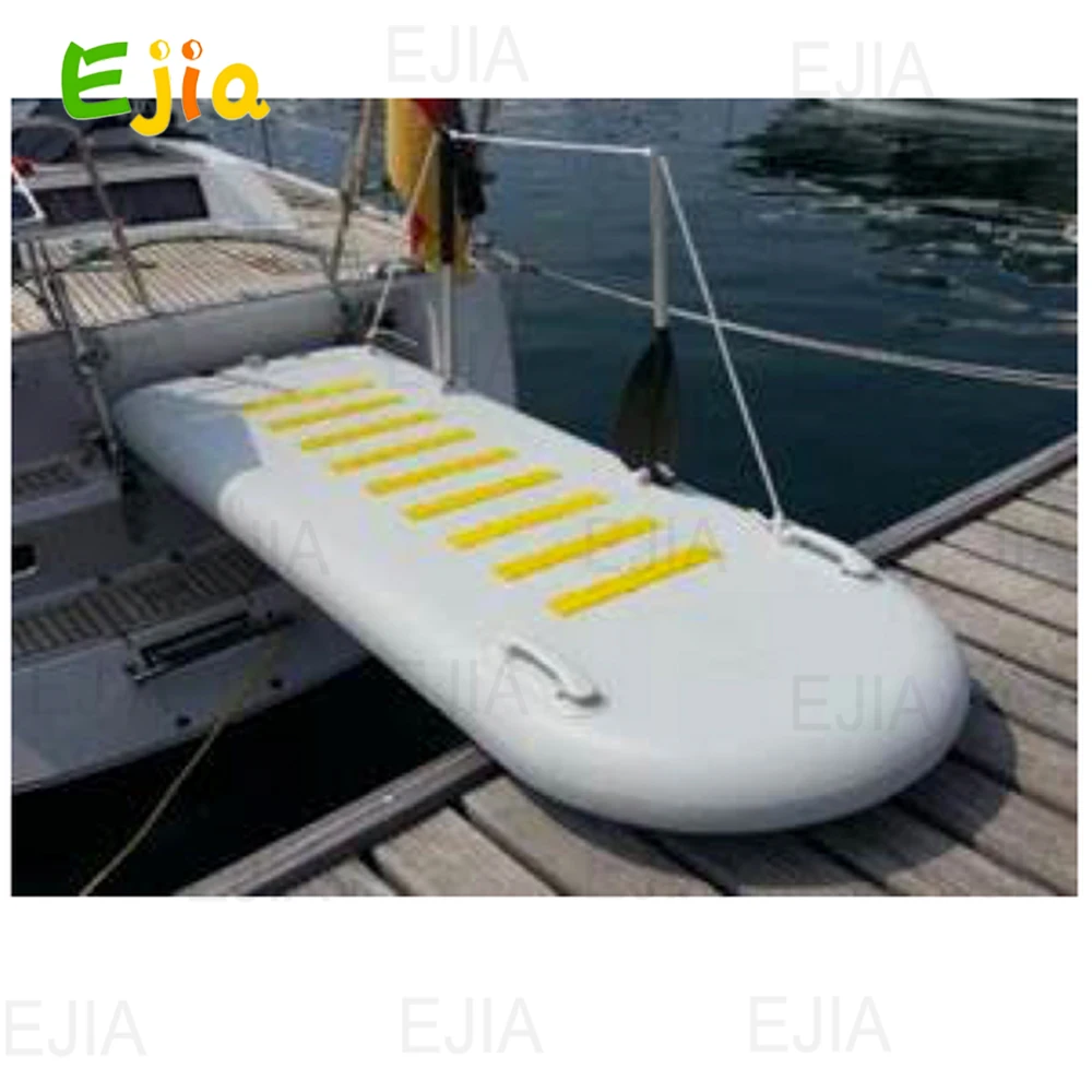 Ganway-barco inflable portátil, muelle de aire, plataforma de isla flotante, tabla de Paddle para yate, barco, piscina de mar