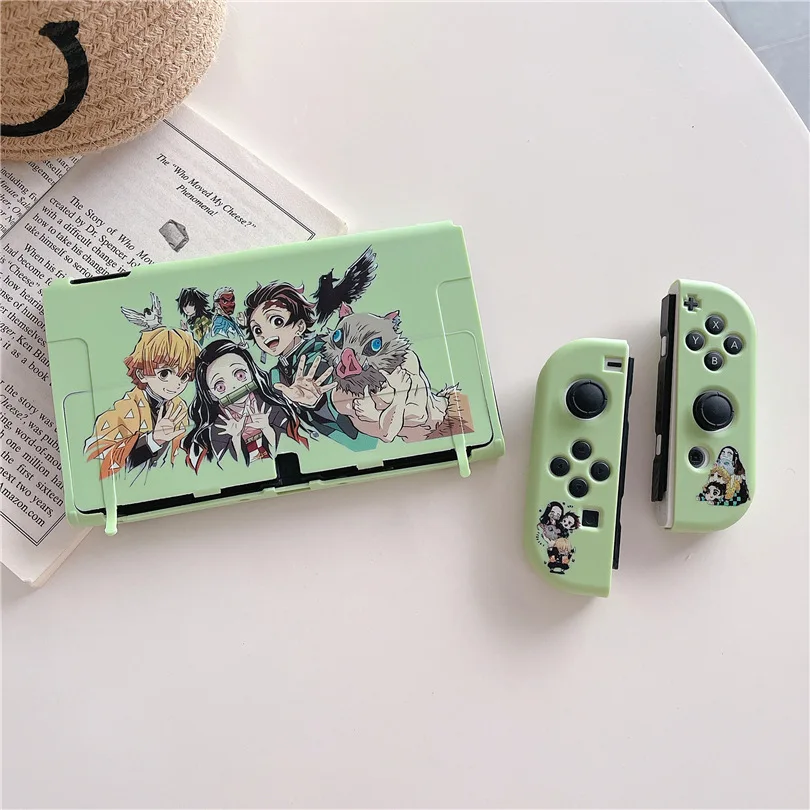 Thời Trang Ốp Lưng Cứng Đế Sạc Bao Vỏ Bảo Vệ Dành Cho Máy Nintendo Switch Oled NS Tay Cầm Pha Lê Bảo Vệ Da