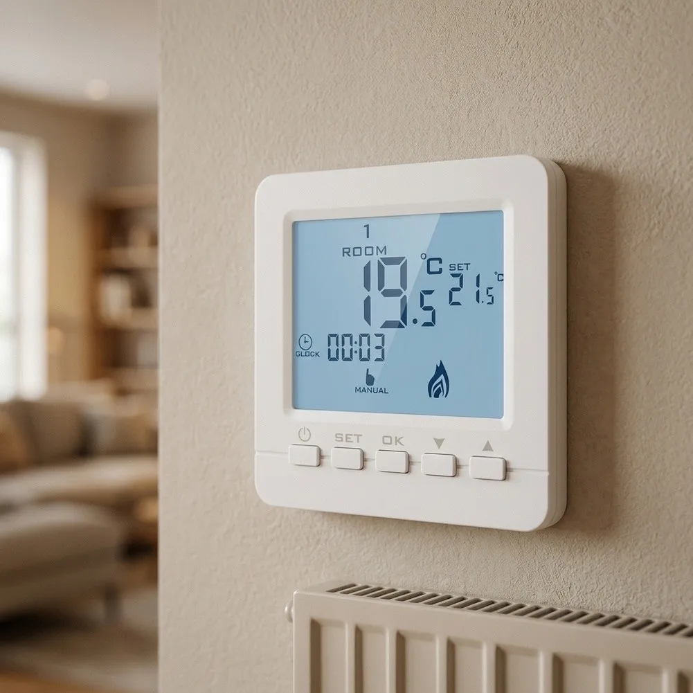 Efficient LCD Thermostat For Optimal Control Of Hydronic Underfloor Heating Water Floor Heating Thermostat